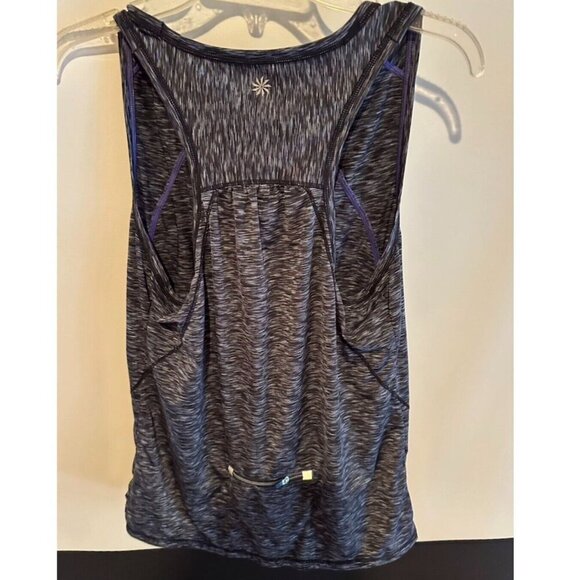 Athleta Womens Space Gray Racer Back Yoga Running Athletic Top Size Large - Picture 2 of 8